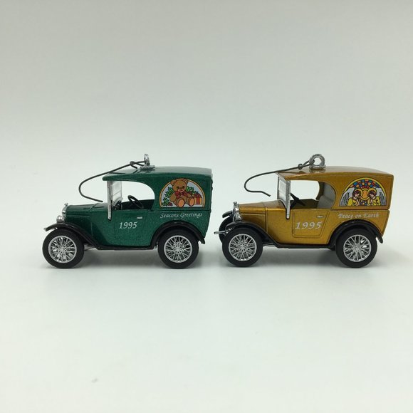 Matchbox 1995 Christmas Treasures 4 pc Ornaments Set Matchbox - Picture 5 of 12